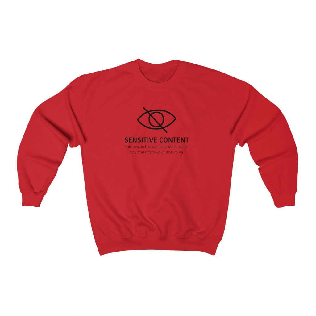 Sensitive Content! This crewneck sweatshirt is perfect for those people with unpopular opinions! Let people know what they are getting into! Makes a great gift for that outspoken uncle at the holidays!