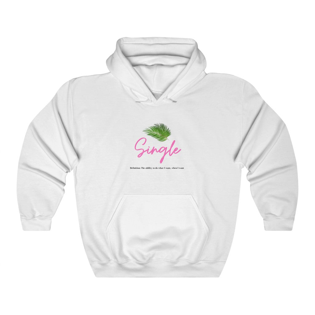 One of the best parts of being single is doing what you want, when you want. This trendy hoodie features a palm leaf and the perfect definition of single. Giving off all the Beverly Hills vibes, you will get all the compliments left and right, and hey, you might get a few dates out of it too (wink, wink!) Designed with a luxurious cotton, you will stay comfortable all day long.
