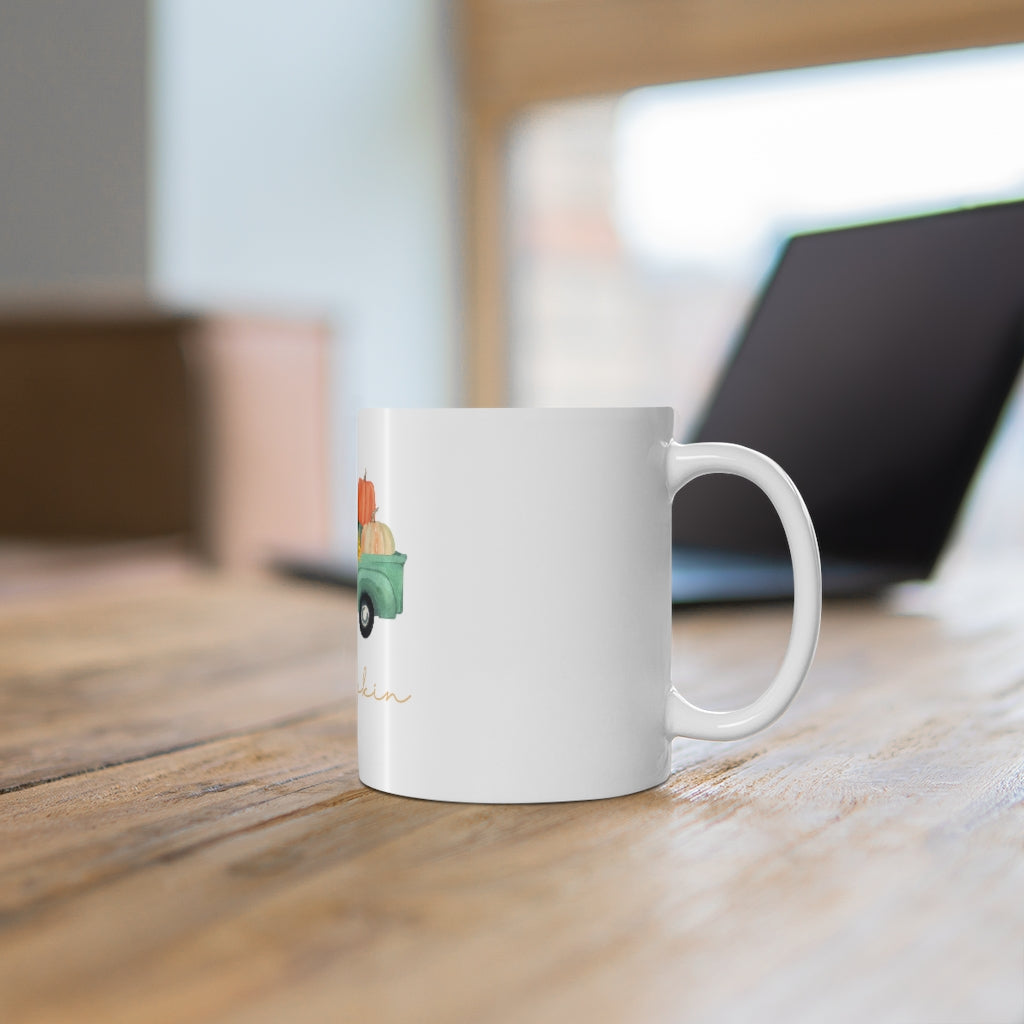 Hey Pumpkin Rainbow Mug 11oz
