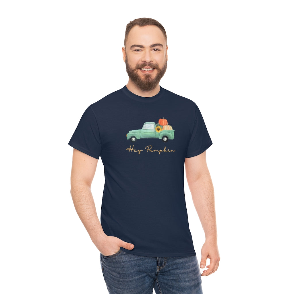 Hey Pumpkin Rainbow Cotton T-shirt