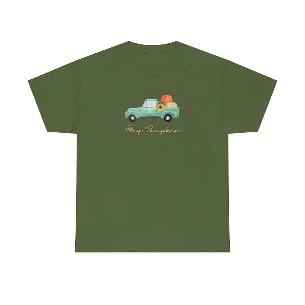 Hey Pumpkin Rainbow Cotton T-shirt
