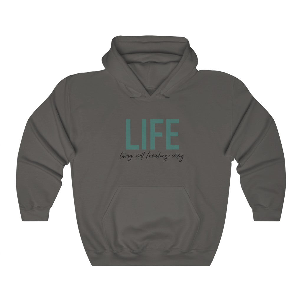LIFE...Living isn't fricking easy! This funny hoodie sweatshirt is a great way to show your personal sense of humor! Also makes a perfect gift for that funny friend in your life!