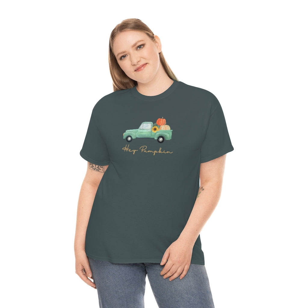 Hey Pumpkin Rainbow Cotton T-shirt