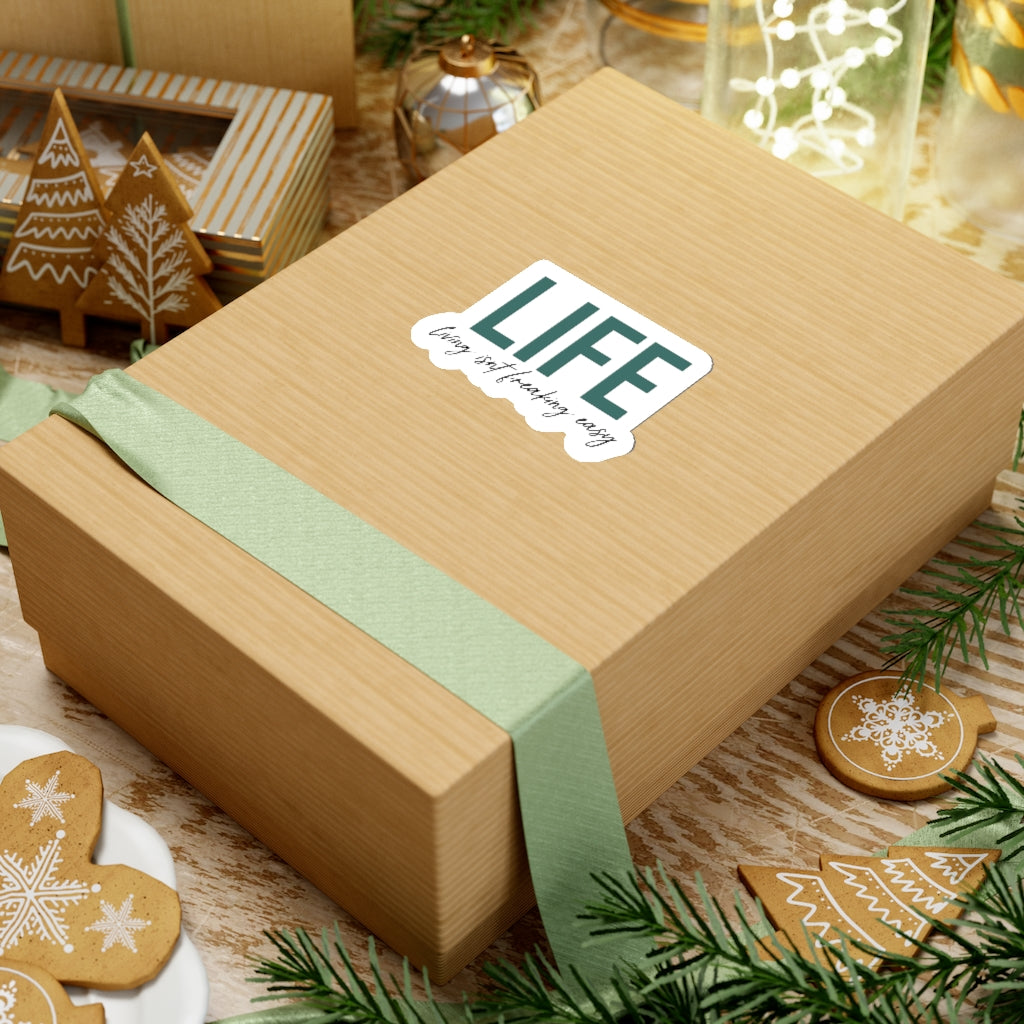 LIFE...Living isn't fricking easy! This funny sticker is a great way to show your personal sense of humor! Also makes a perfect gift for that funny friend in your life!
