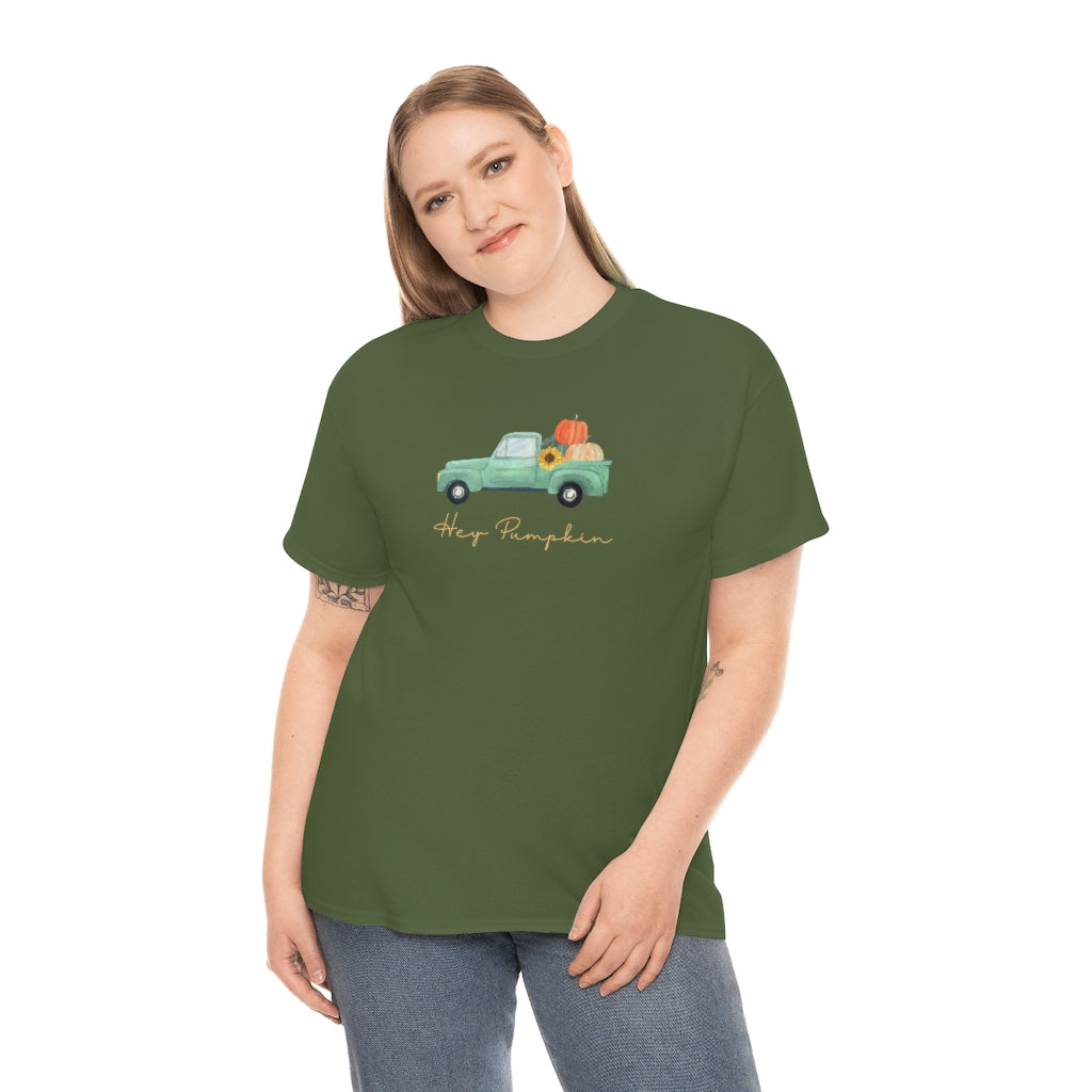 Hey Pumpkin Rainbow Cotton T-shirt