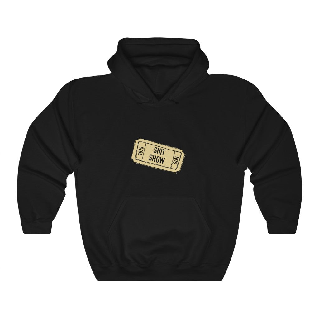 Shit Show...One ticket please! This funny hoodie sweatshirt is perfect for cozying up on those days when you feel like everything is falling apart and life is just a shit show. Cozy up in this hoodie and handle the day! Perfect for "those" people in your life ;)