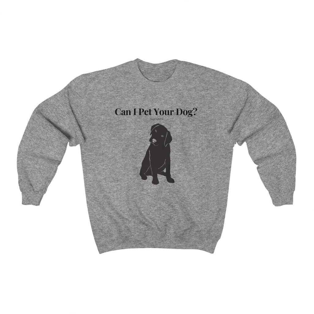Every time you walk past a dog, your first thought is always “Can I Pet Your Dog?” This funny dog crewneck sweatshirt is perfect for all occasions and super cozy made with 100% cotton. So next time you walk past a cute pup, you won’t even have to say a word.