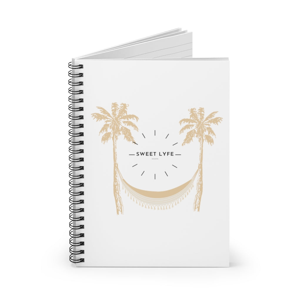 Tropical and dreamy. This Sweet Lyfe notebook was inspired by the beach. When you write in this journal, let it bring you to a beautiful tropical vacay with the sun on your face and the breeze in your hair. This journal has 118 ruled line single pages for you to fill up!