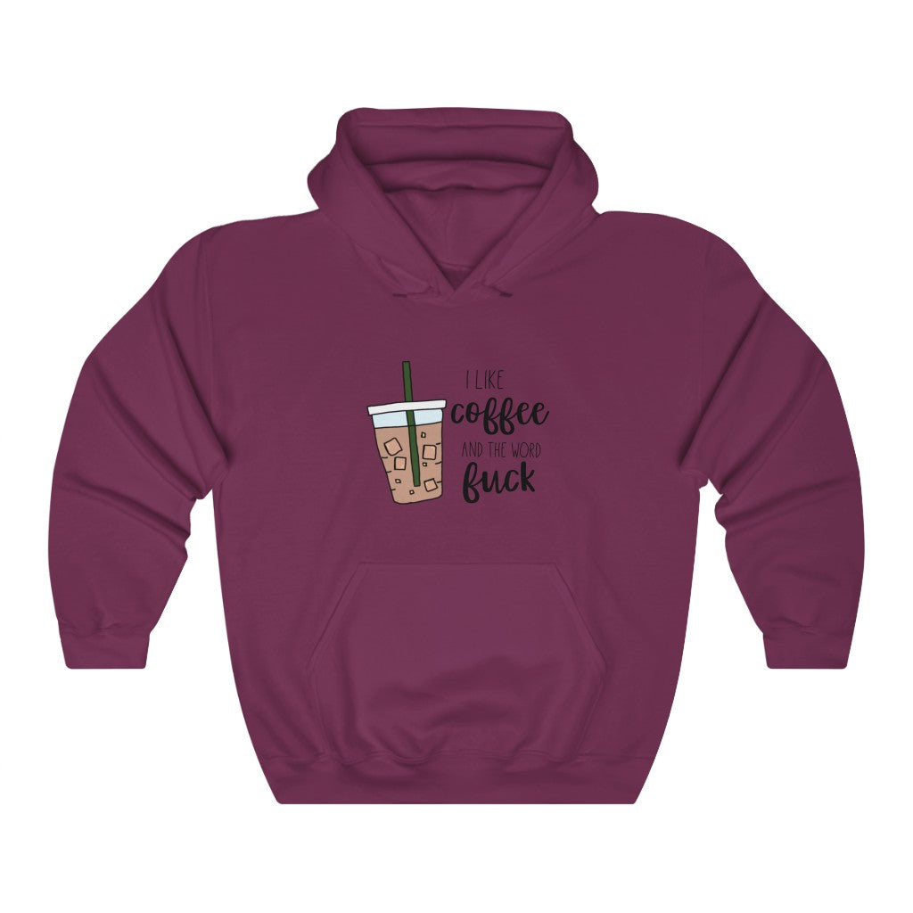 I like coffee and the word fuck. This hoodie is for those of us that are classy but cuss a little, and run on coffee! Perfect for your mornings while sipping coffee, and maybe even letting an f-bomb slip when it burns your tongue!