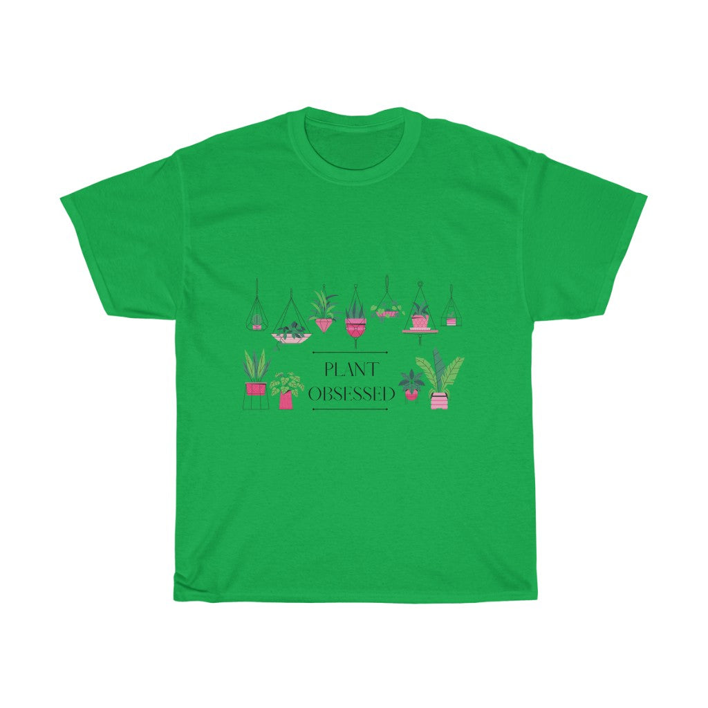 There is no such thing as too many plants. I mean, just one more right? This colorful cotton tee has beautiful hanging plants and the phrase “Plant Obsessed”. Made with 100% cotton, this t-shirt is both stylish and cozy. Treat yourself and show off your passion for plants with this piece.