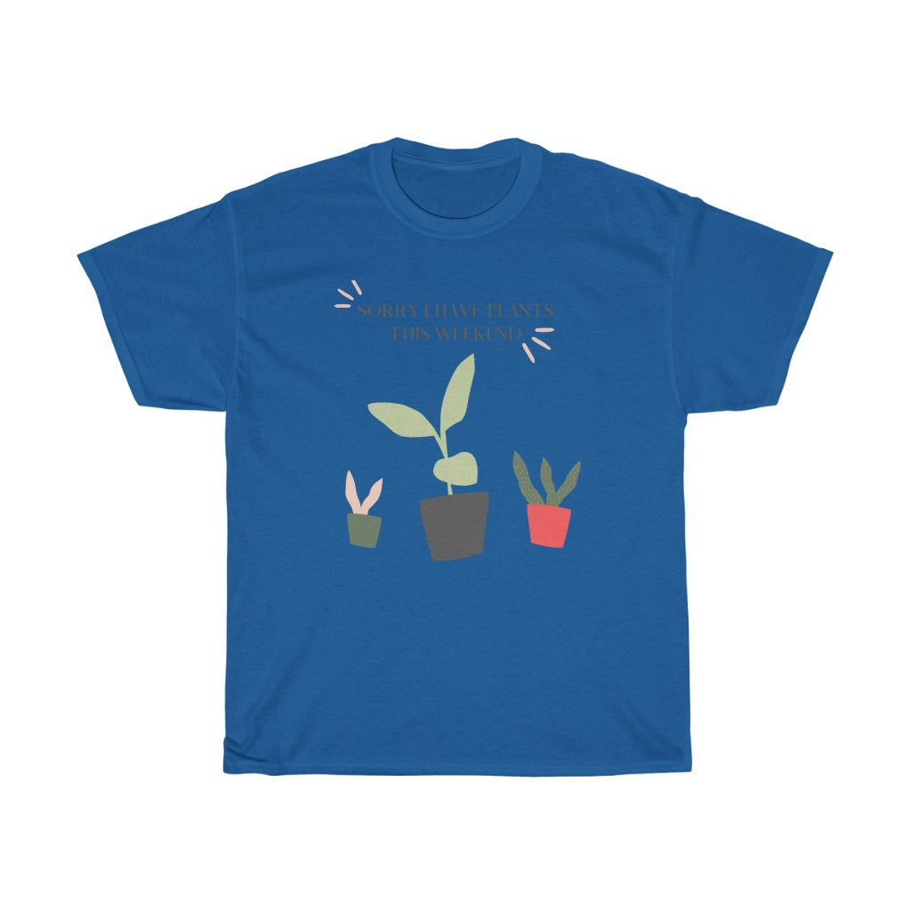 When all you want is a night in with your plants. This punny cotton t-shirt is bright and fun and says, “Sorry I Have Plants This Weekend”. Great for introverts and all who just like alone time and self care. Add this stylish funny piece to your collection today.