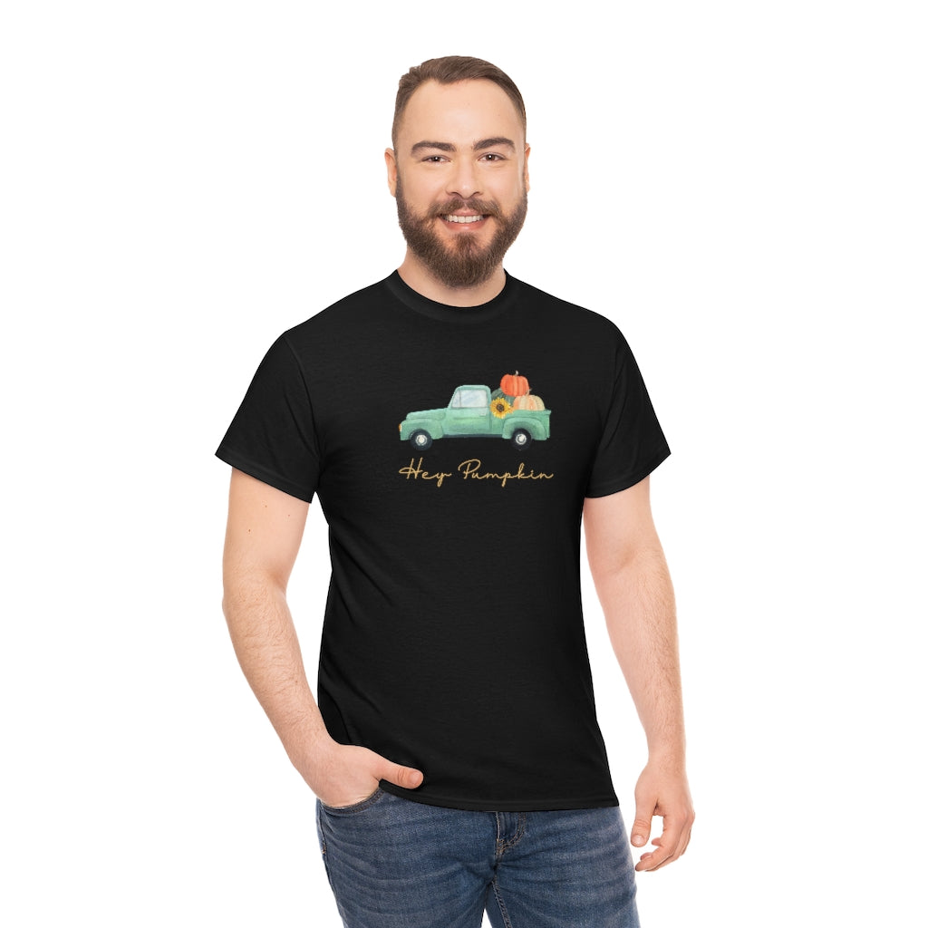 Hey Pumpkin Rainbow Cotton T-shirt