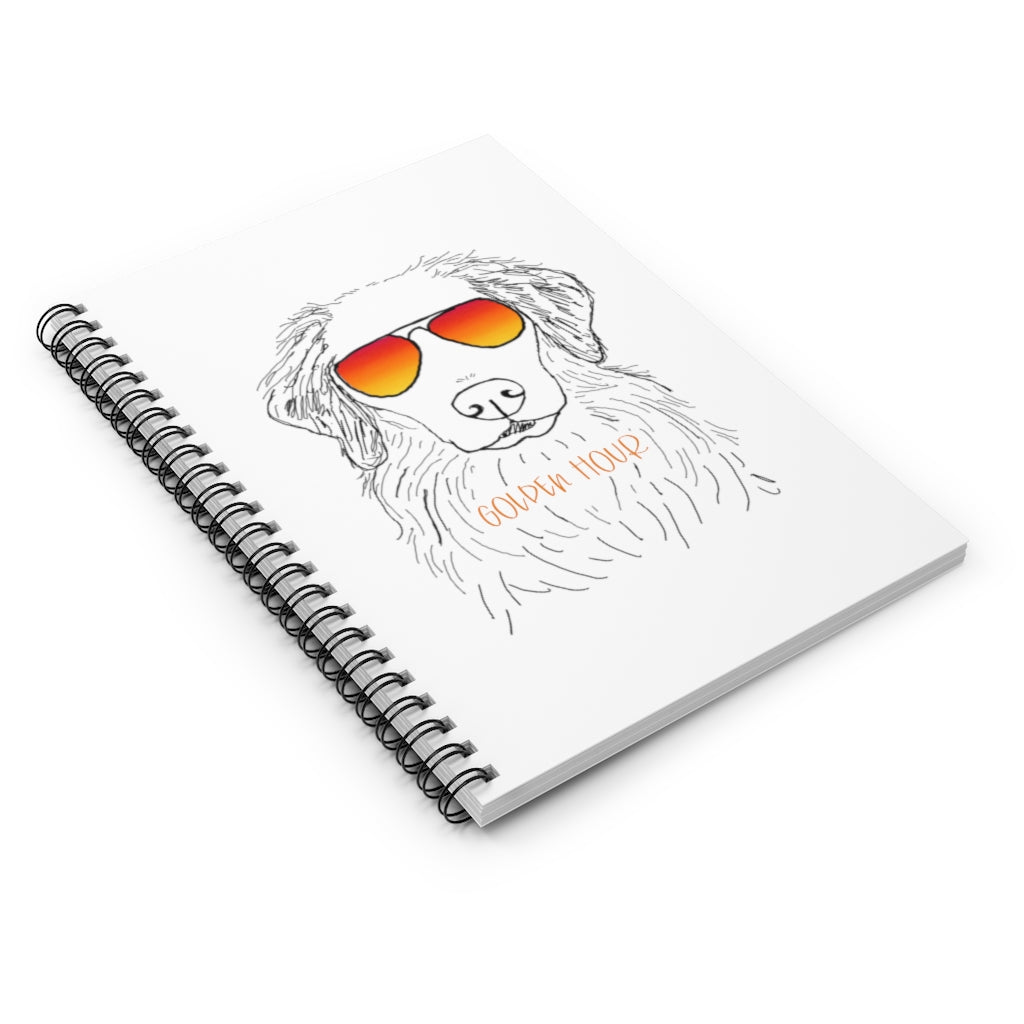 Happy Golden Hour! This notebook is perfect for planning trips to catch that golden lighting with your golden retriever! Perfect gift for that golden lover in your life. This journal has 118 ruled line single pages for you to fill up!