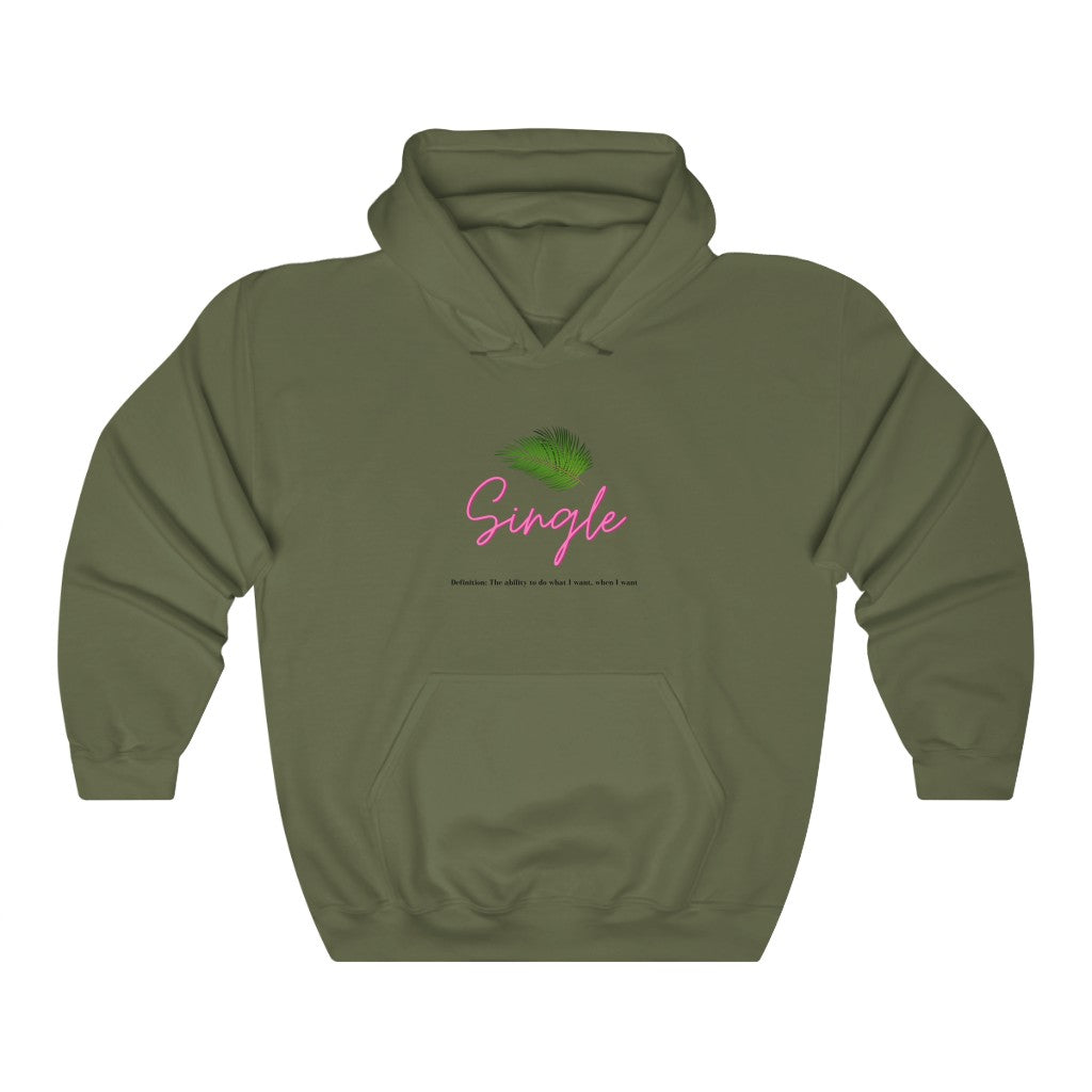 One of the best parts of being single is doing what you want, when you want. This trendy hoodie features a palm leaf and the perfect definition of single. Giving off all the Beverly Hills vibes, you will get all the compliments left and right, and hey, you might get a few dates out of it too (wink, wink!) Designed with a luxurious cotton, you will stay comfortable all day long.