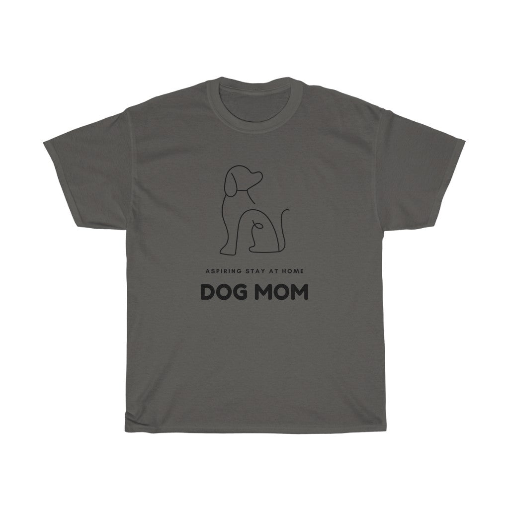 When your only aspiration in life is to make sure your dog has the best life possible. This funny Aspiring Stay at Home Dog Mom cotton t-shirt is made with 100% cotton blend so it is super soft and comfortable. Perfect for walks or cuddling on the couch with your furry friend, this will be your new favorite t-shirt guaranteed.