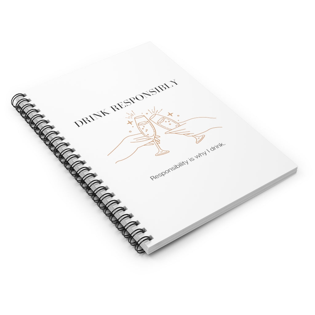 This is the ultimate adulting notebook. With a champagne glass cheers design, this is not only stylish but hilarious. The more responsibility you have, the more you drink. That’s how it works right? This journal has 118 ruled line single pages for you to fill up!