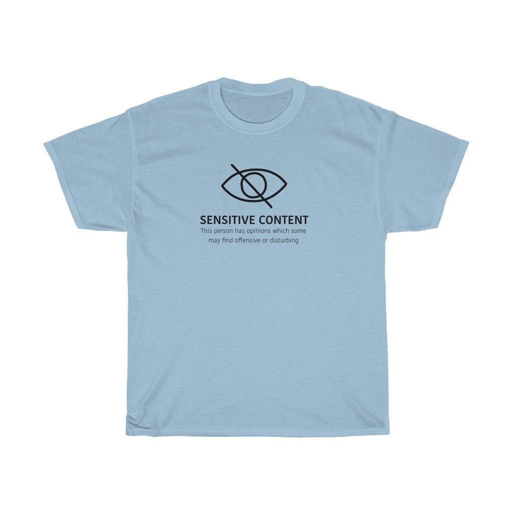 Sensitive Content! This cotton t-shirt is perfect for those people with unpopular opinions! Let people know what they are getting into! Makes a great gift for that outspoken uncle at the holidays!