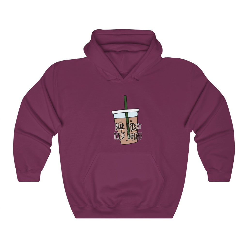 For all you iced coffee lovers out there, this hoodie is for you! Iced… always, am I right?! Not matter the weather stay cozy while you sip your iced coffee, with this sweatshirt.