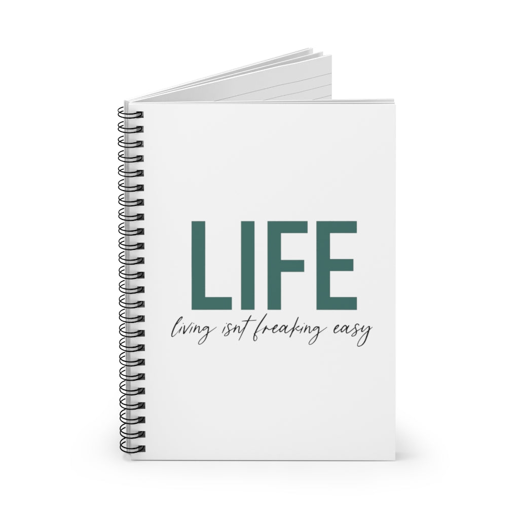 LIFE...Living isn't fricking easy! This funny notebook is a great way to show your personal sense of humor! Also makes a perfect gift for that funny friend in your life! This journal has 118 ruled line single pages for you to fill up!