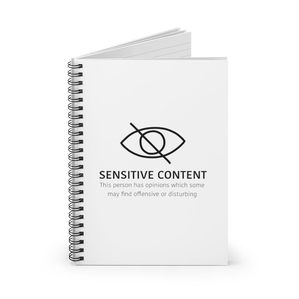 Sensitive Content! This notebook is perfect for those people with unpopular opinions! Let people know what they are getting into! Makes a great gift for that outspoken uncle at the holidays! This journal has 118 ruled line single pages for you to fill up!
