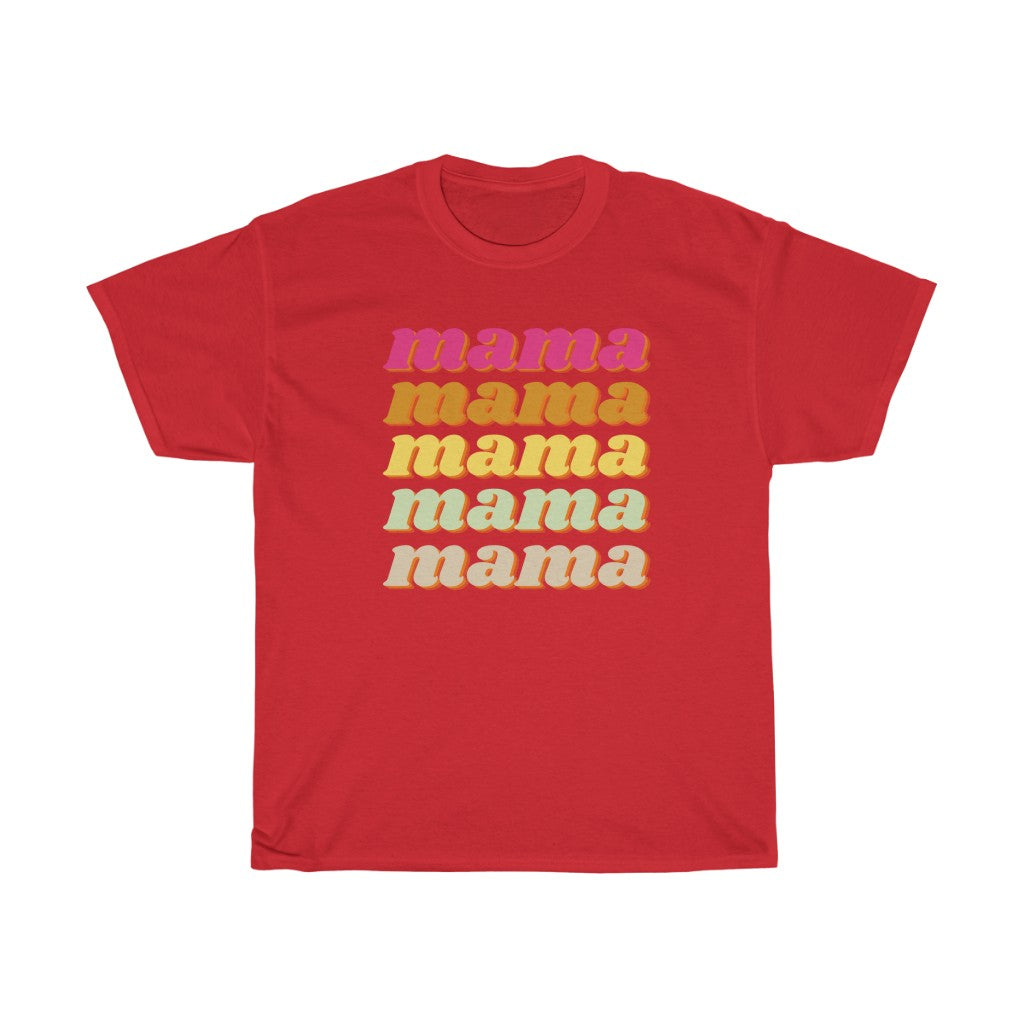 Mama Retro Layered Cotton T-shirt