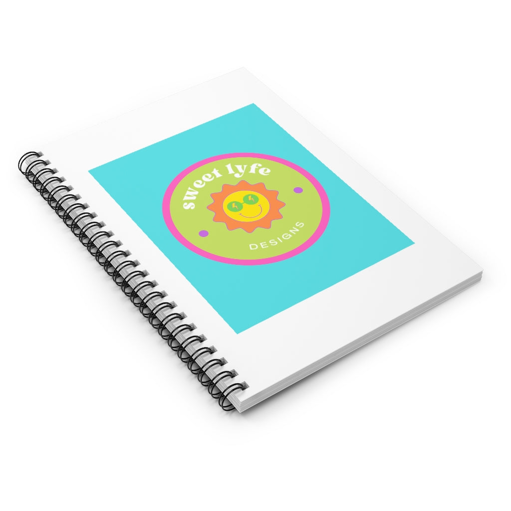 This bright fun colorful notebook has a retro design with a sun wearing sunglasses. With fun pops of color, this cute journal is a unique piece to add to your collection. Make people smile and show off your style and always remember you are living the sweet lyfe. This journal has 118 ruled line single pages for you to fill up!