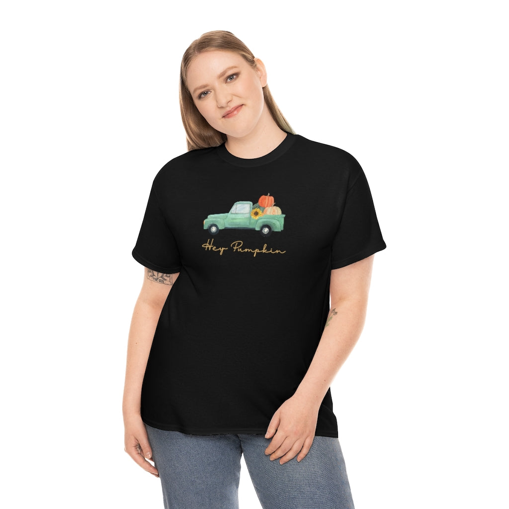 Hey Pumpkin Rainbow Cotton T-shirt