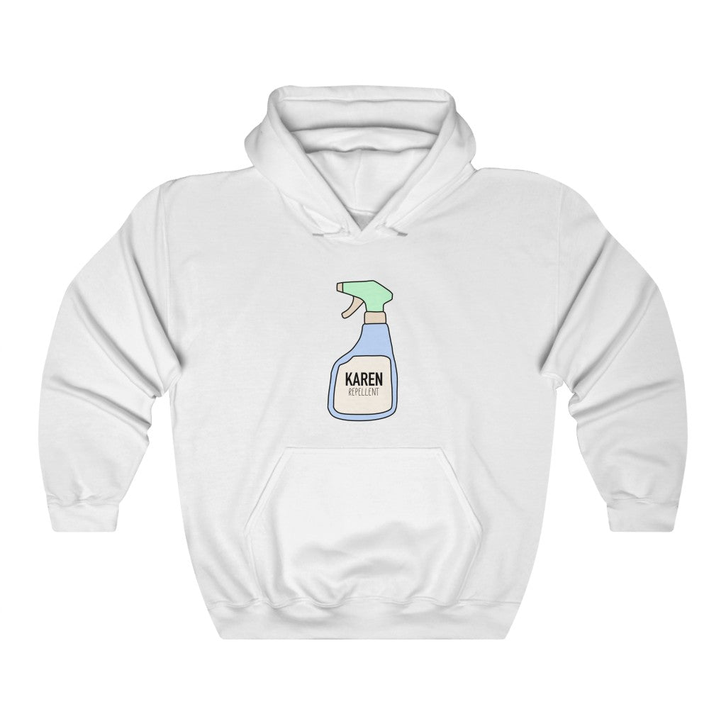 Keep those Karen's away with this funny Karen repellent hoodie. Avoid being cancelled while staying cozy in this hoodie.