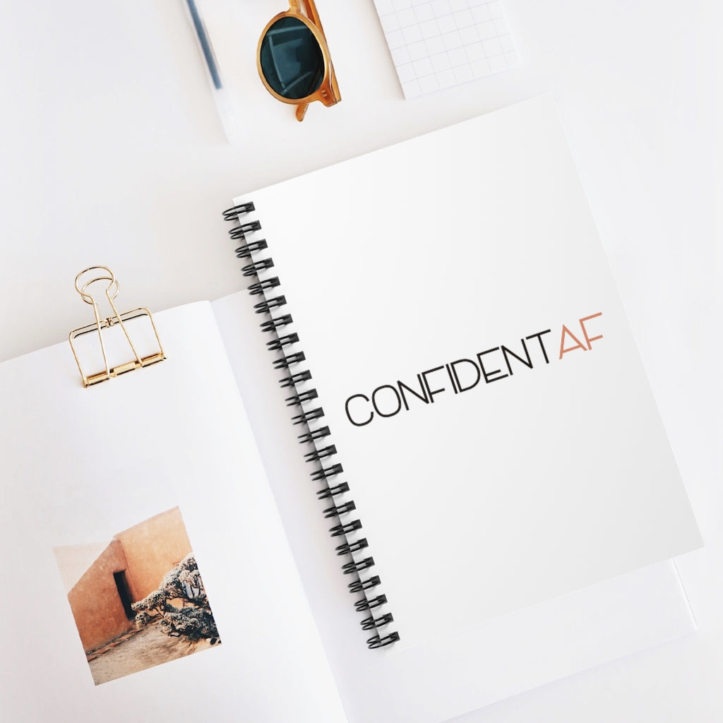 Confident AF Spiral Notebook - Ruled Line - @shannonracheltaylor Exclusive!