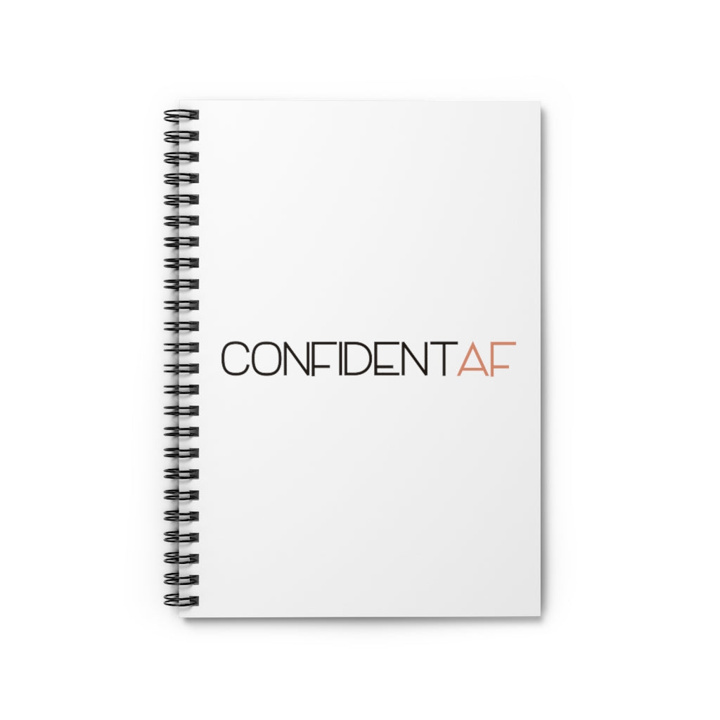 Confident AF Spiral Notebook - Ruled Line - @shannonracheltaylor Exclusive!