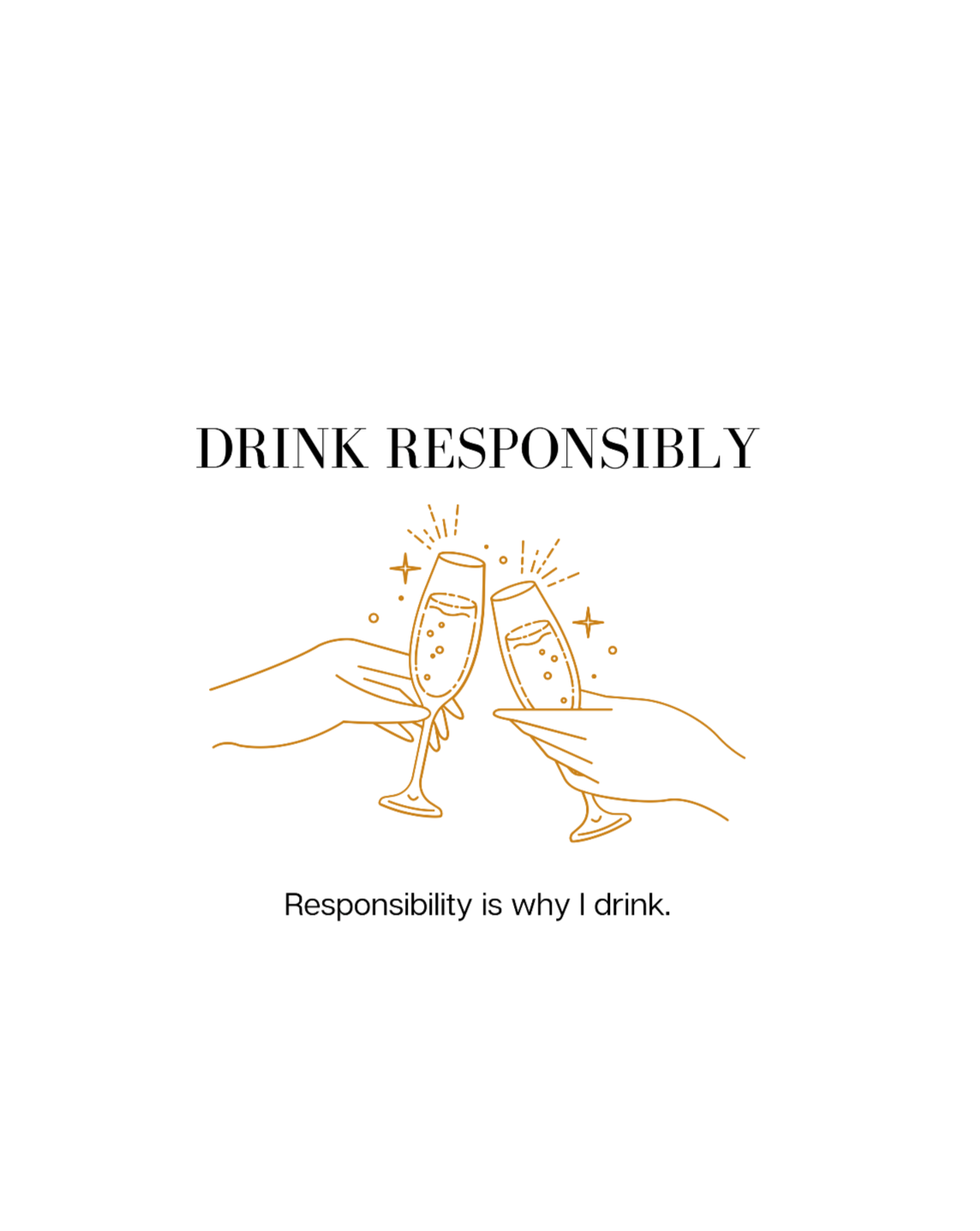 This is the ultimate adulting hoodie sweatshirt. With a champagne glass cheers design, this is not only stylish but hilarious. The more responsibility you have, the more you drink. That’s how it works right? Made with high quality cotton, this sweatshirt is a must have for your collection.