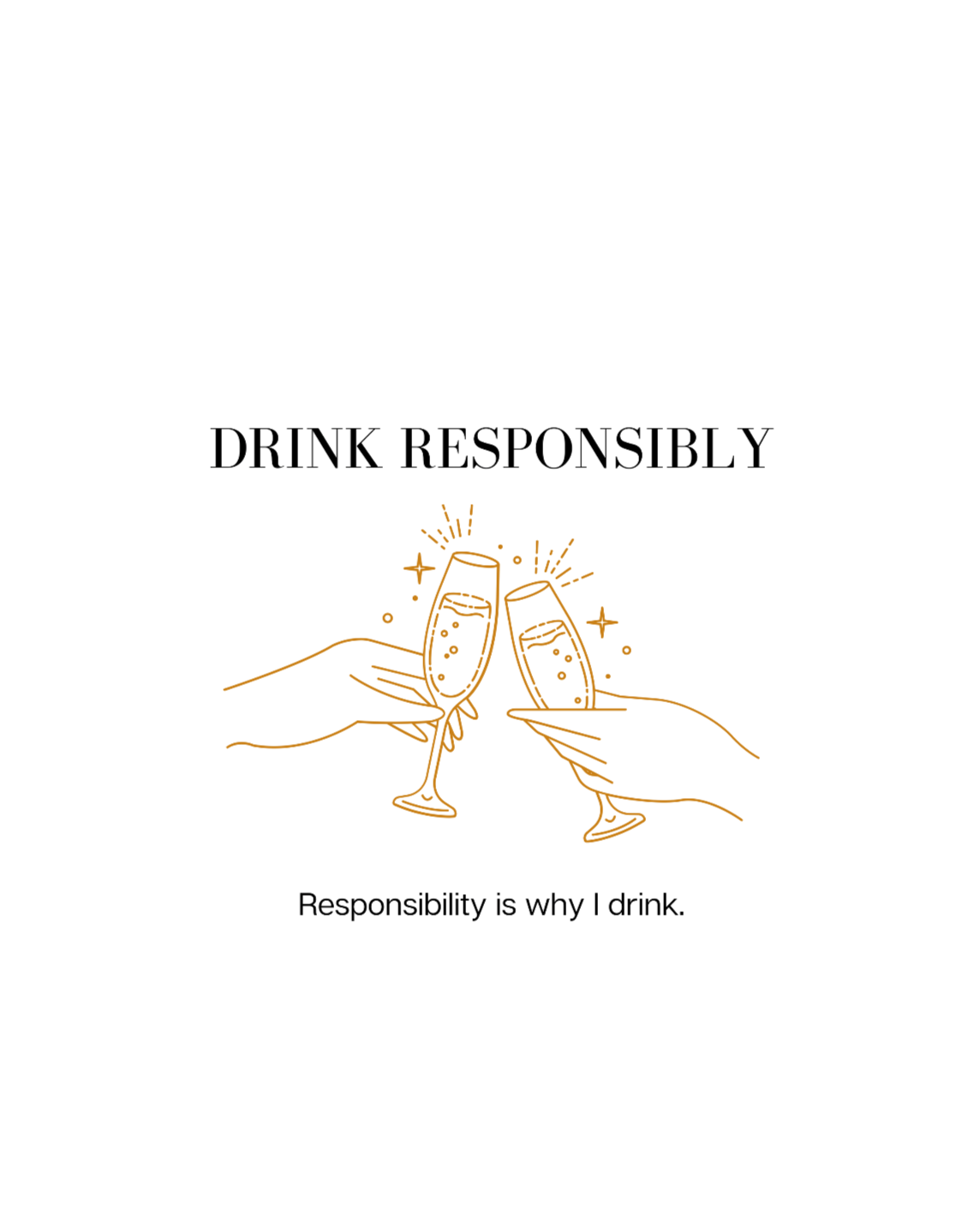 This is the ultimate adulting crewneck sweatshirt. With a champagne glass cheers design, this is not only stylish but hilarious. The more responsibility you have, the more you drink. That’s how it works right? Made with high quality cotton, this sweatshirt is a must have for your collection.