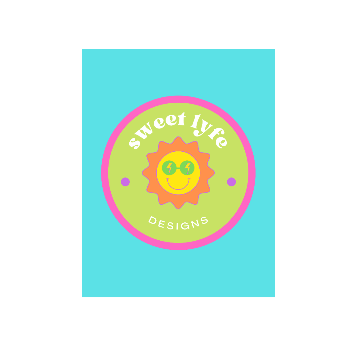 This bright fun colorful notebook has a retro design with a sun wearing sunglasses. With fun pops of color, this cute journal is a unique piece to add to your collection. Make people smile and show off your style and always remember you are living the sweet lyfe. This journal has 118 ruled line single pages for you to fill up!