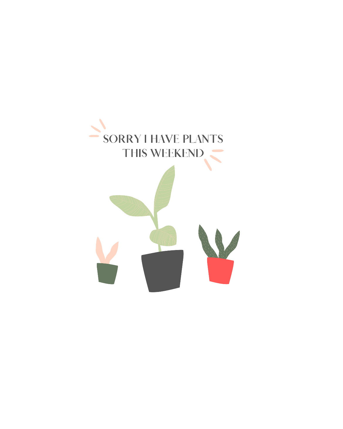 When all you want is a night in with your plants. This punny cotton t-shirt is bright and fun and says, “Sorry I Have Plants This Weekend”. Great for introverts and all who just like alone time and self care. Add this stylish funny piece to your collection today.