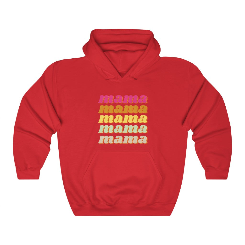 Mama Retro Layered Hoodie Sweatshirt