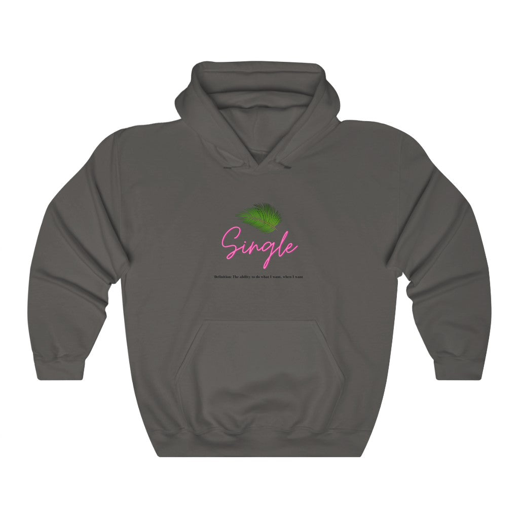 One of the best parts of being single is doing what you want, when you want. This trendy hoodie features a palm leaf and the perfect definition of single. Giving off all the Beverly Hills vibes, you will get all the compliments left and right, and hey, you might get a few dates out of it too (wink, wink!) Designed with a luxurious cotton, you will stay comfortable all day long.