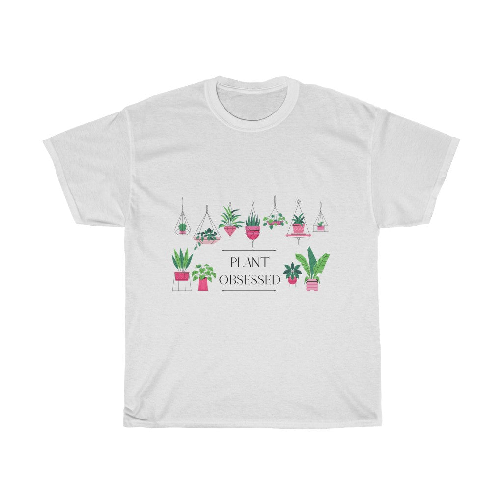 There is no such thing as too many plants. I mean, just one more right? This colorful cotton tee has beautiful hanging plants and the phrase “Plant Obsessed”. Made with 100% cotton, this t-shirt is both stylish and cozy. Treat yourself and show off your passion for plants with this piece.