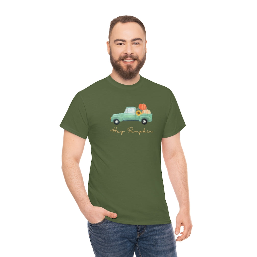 Hey Pumpkin Rainbow Cotton T-shirt