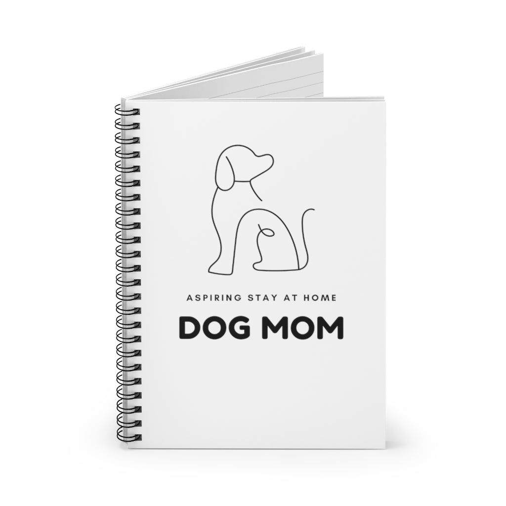 When your only aspiration in life is to make sure your dog has the best life possible. This funny Aspiring Stay at Home Dog Mom notebook is perfect for cuddling on the couch with your furry friend and journaling. This will be your new favorite notebook guaranteed. This journal has 118 ruled line single pages for you to fill up!