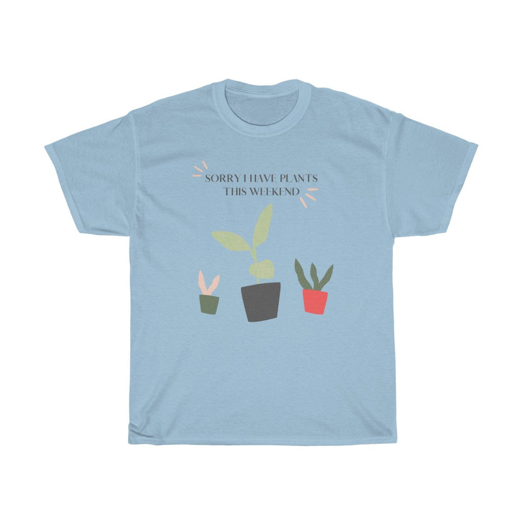 When all you want is a night in with your plants. This punny cotton t-shirt is bright and fun and says, “Sorry I Have Plants This Weekend”. Great for introverts and all who just like alone time and self care. Add this stylish funny piece to your collection today.
