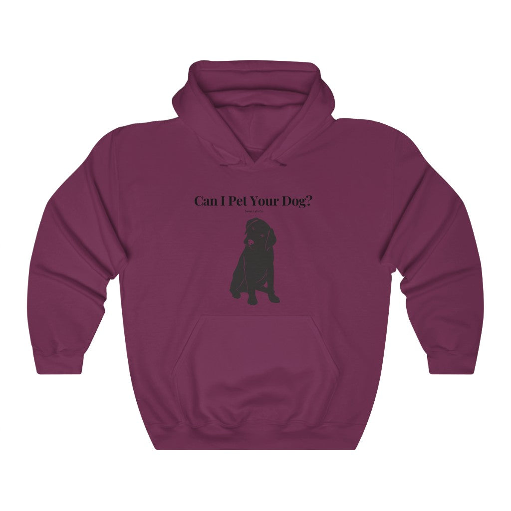 Every time you walk past a dog, your first thought is always “Can I Pet Your Dog?” This funny dog hoodie sweatshirt is perfect for all occasions and super cozy made with 100% cotton. So next time you walk past a cute pup, you won’t even have to say a word.