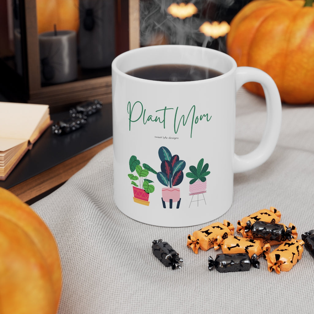 Plant Moms are the best moms. I mean, it is hard to keep plants alive so it must mean you just have the magic touch. This bright and fun ceramic mug includes potted plants with “Plant Mom” printed across the top. This is the ultimate upgrade to your collection. This mug is 11 oz, lead and BPA free, and microwave and dishwasher safe!