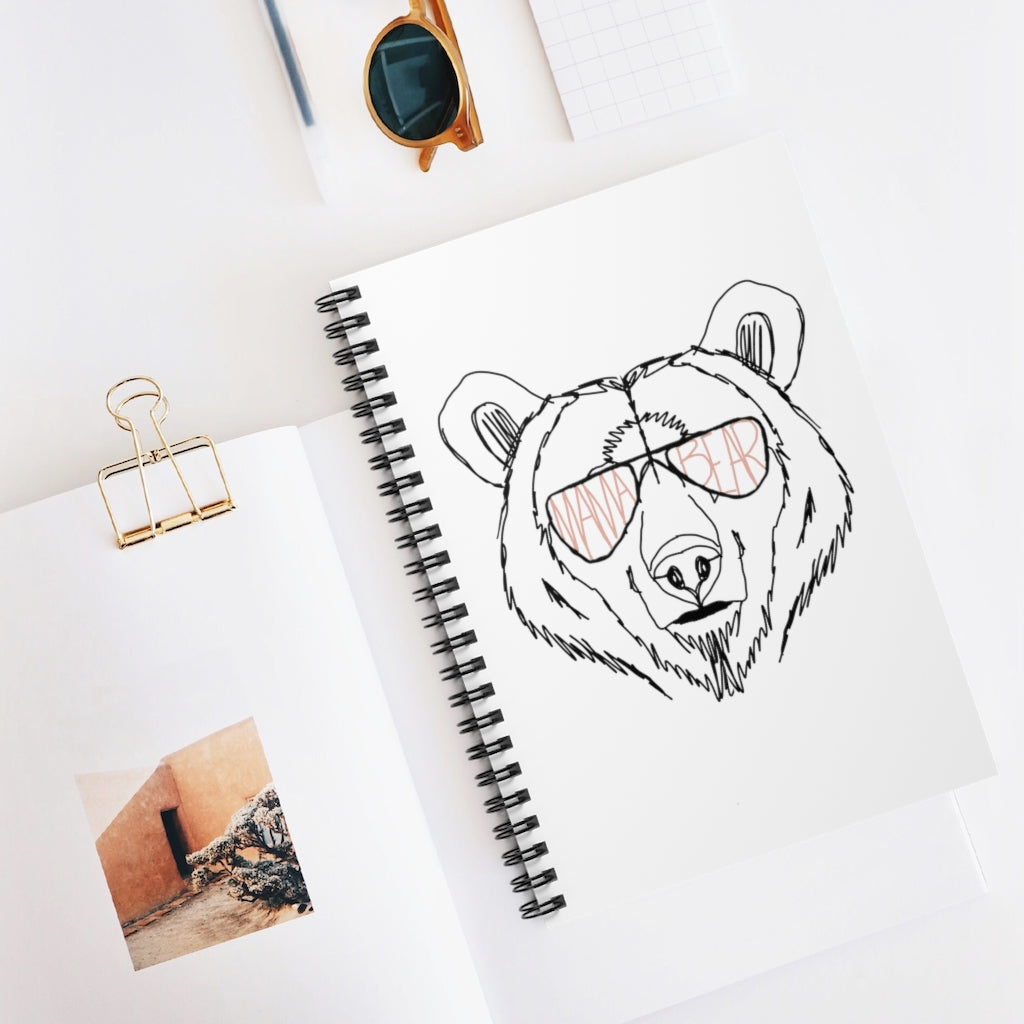 Mama Bear Spiral Notebook - Ruled Line