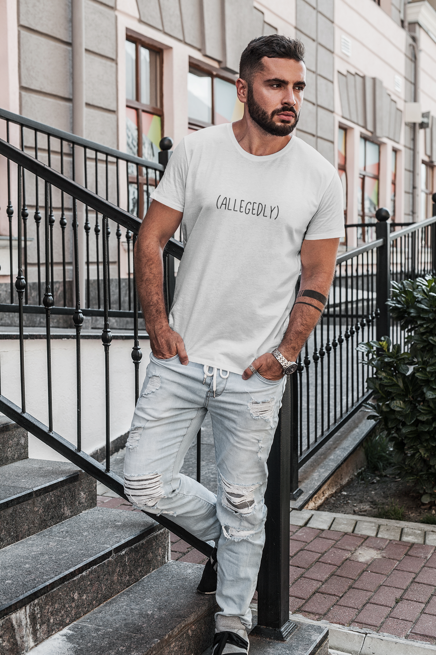 This cotton t-shirt is amazing... allegedly. This funny t-shirt will show off your sense of humor or make a great gift for the jokester in your life.