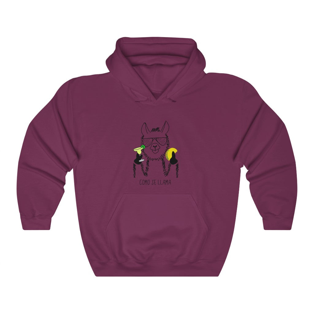 Coming Se Llama?! This funny hoodie sweatshirt put a fun and festive twist on the original Spanish saying. Show off your sense of humor and love for llamas with this funny hoodie. This llama rocking his taco, margarita, and cool sunglasses are the perfect gift for your Cinco de Mayo holiday, or just to wear around town!
