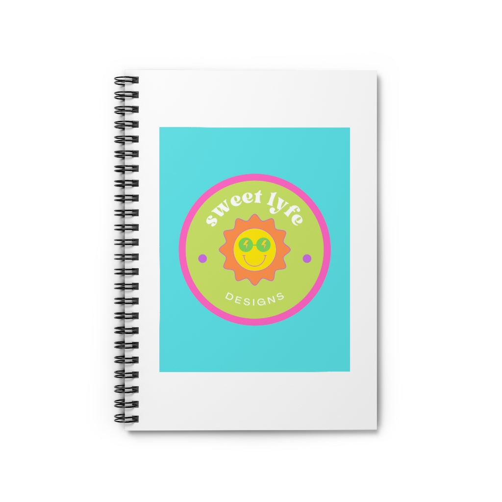 This bright fun colorful notebook has a retro design with a sun wearing sunglasses. With fun pops of color, this cute journal is a unique piece to add to your collection. Make people smile and show off your style and always remember you are living the sweet lyfe. This journal has 118 ruled line single pages for you to fill up!