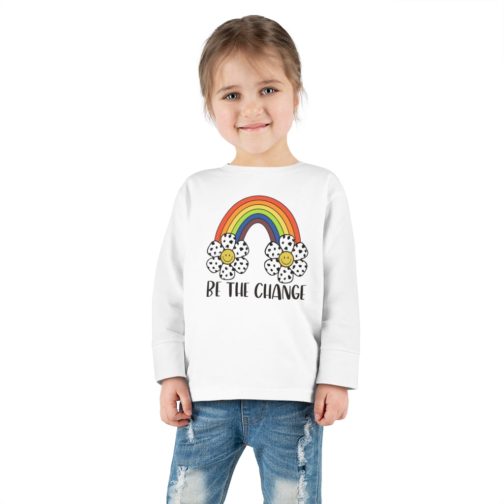Be the Change Toddler Long Sleeve Tee - @thatmamateacherlife Exclusive!