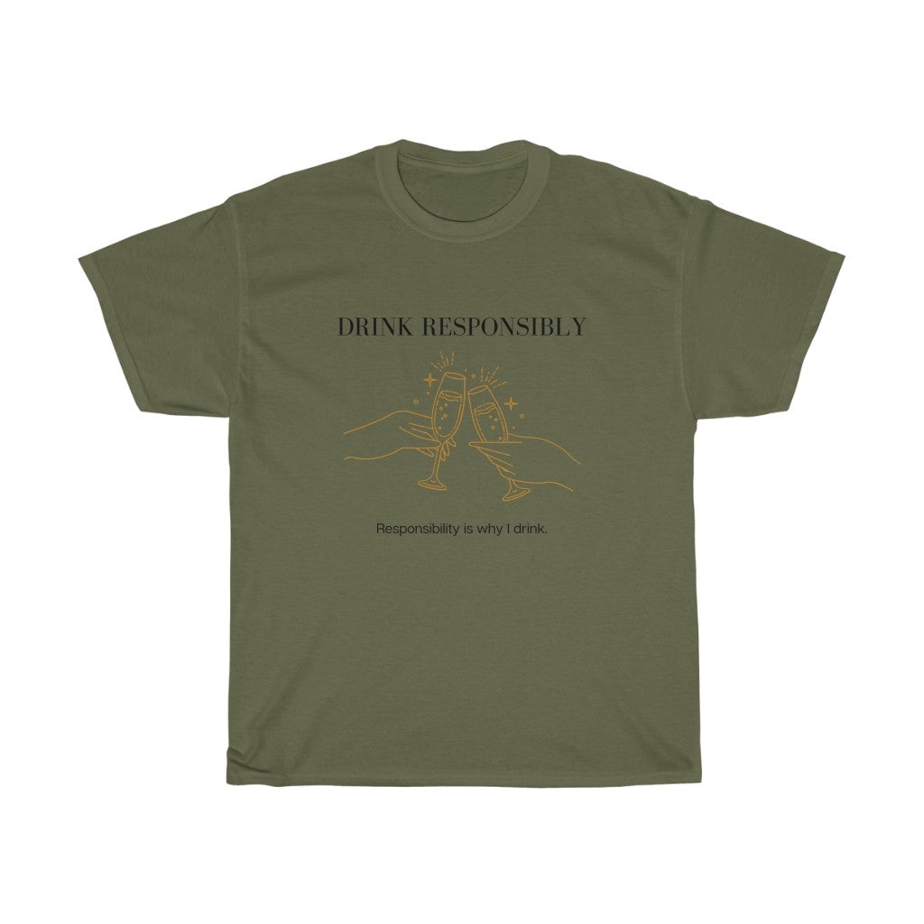 This is the ultimate adulting cotton t-shirt. With a champagne glass cheers design, this is not only stylish but hilarious. The more responsibility you have, the more you drink. That’s how it works right? Made with high quality cotton, this t-shirt is a must have for your collection.