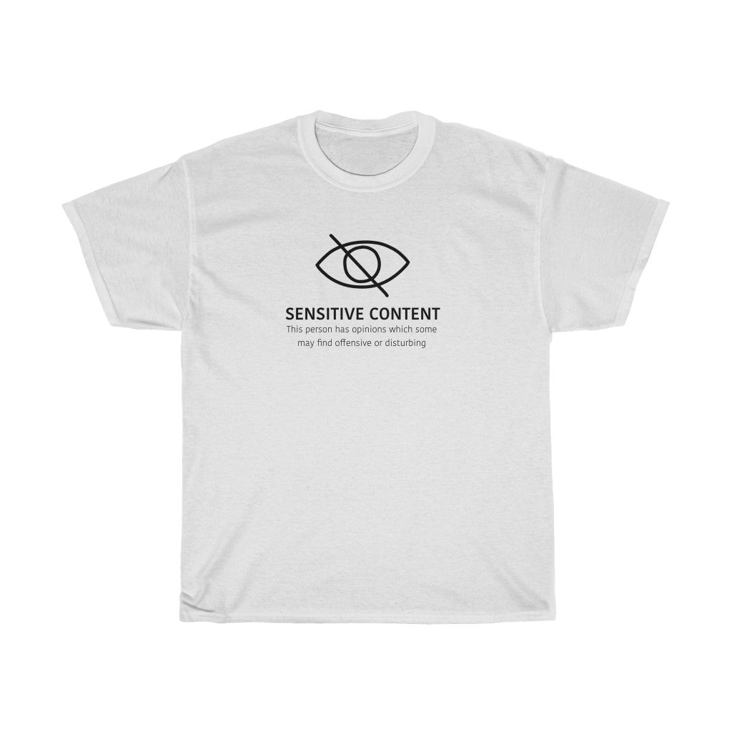 Sensitive Content! This cotton t-shirt is perfect for those people with unpopular opinions! Let people know what they are getting into! Makes a great gift for that outspoken uncle at the holidays!