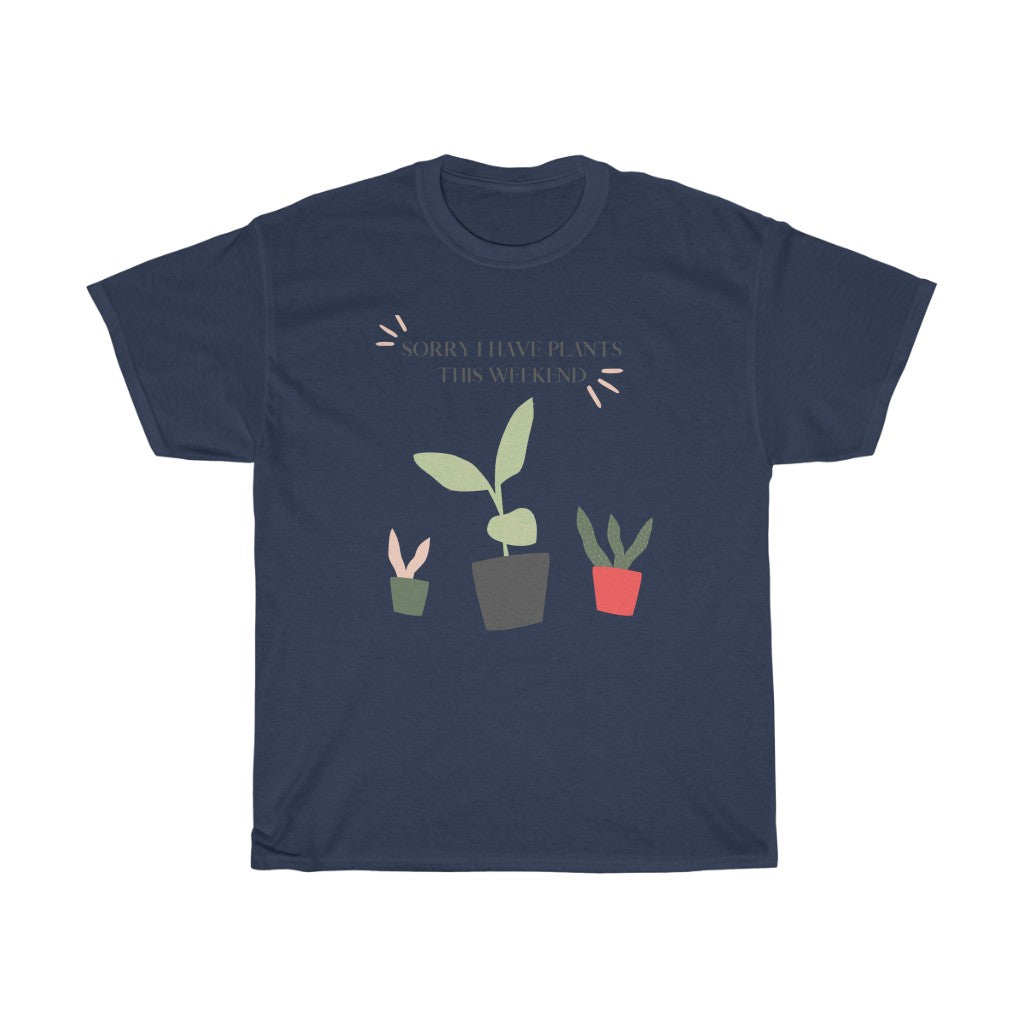 When all you want is a night in with your plants. This punny cotton t-shirt is bright and fun and says, “Sorry I Have Plants This Weekend”. Great for introverts and all who just like alone time and self care. Add this stylish funny piece to your collection today.
